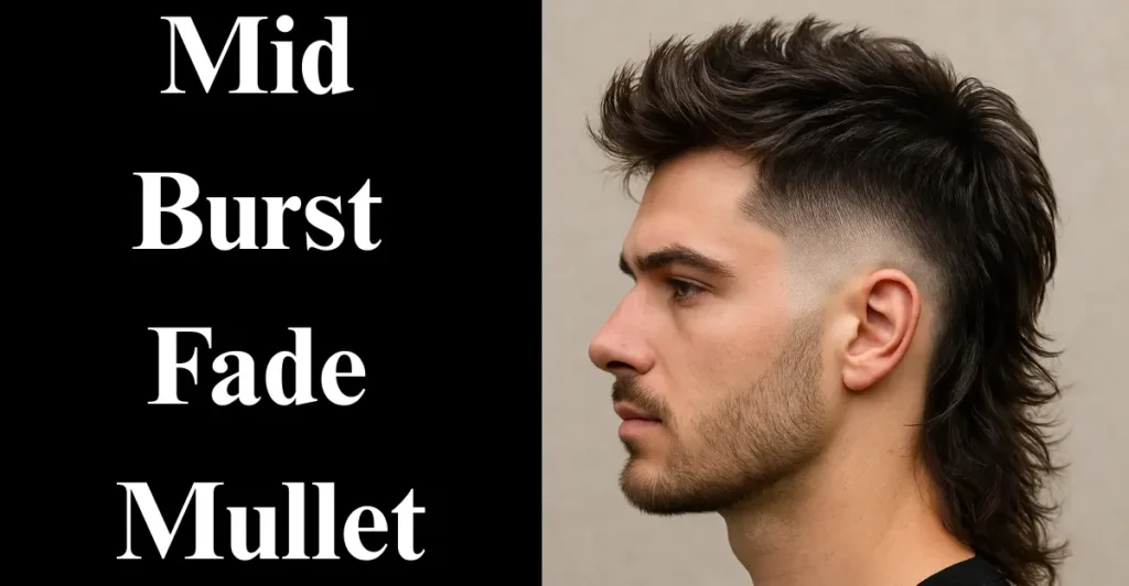 Mid-burst fade mullet