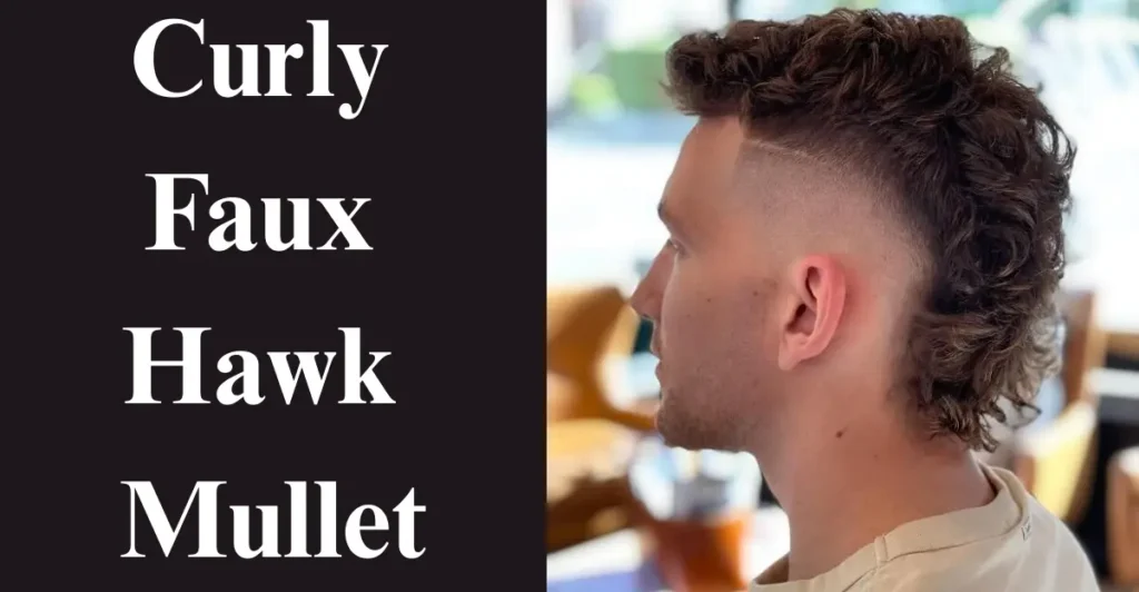 Curly Faux Hawk Mullet