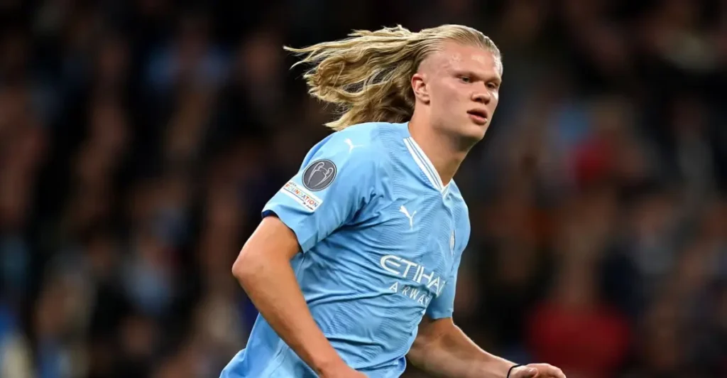 Erling Haaland – Long Ponytail with Shaved Sides: