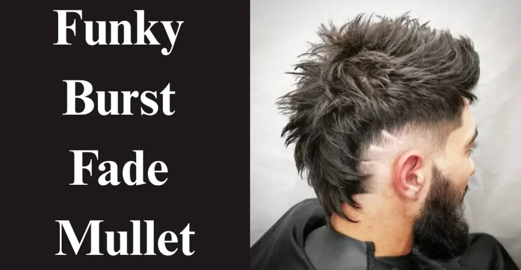 Funky Burst Fade Mullet