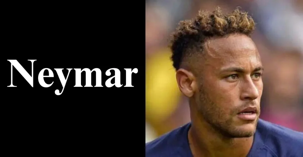 Neymar – Short Curly Hair Fade: