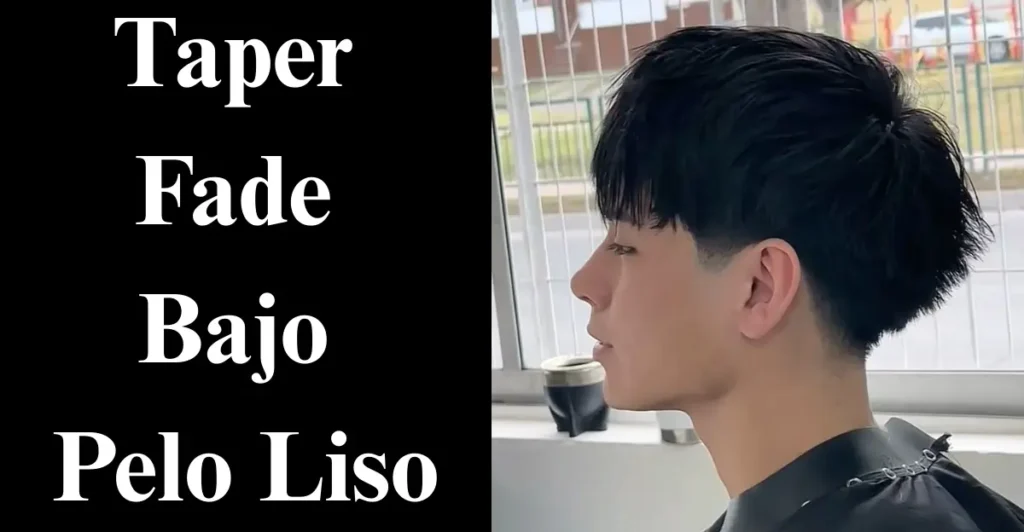 Taper Fade Bajo Pelo Liso