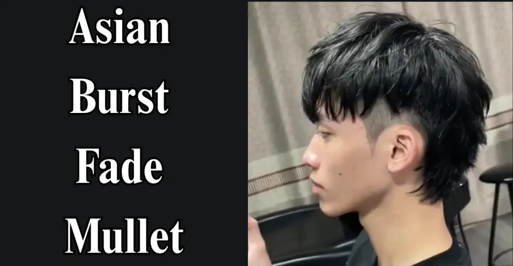 Asian Burst Fade Mullet