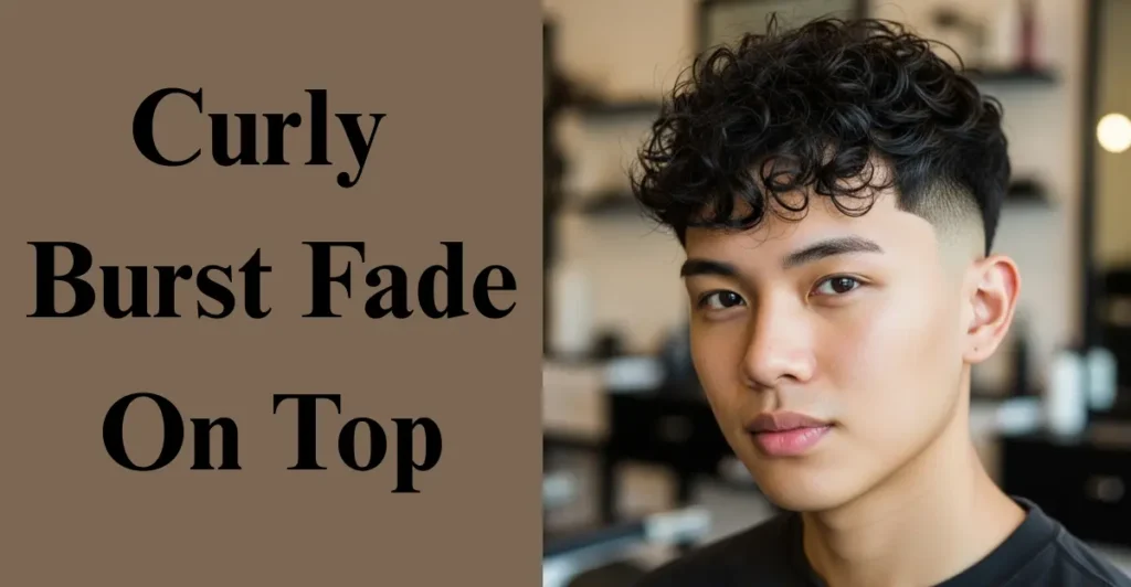 Curly Burst Fade On Top