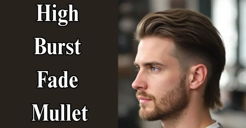 High Burst Fade Mullet