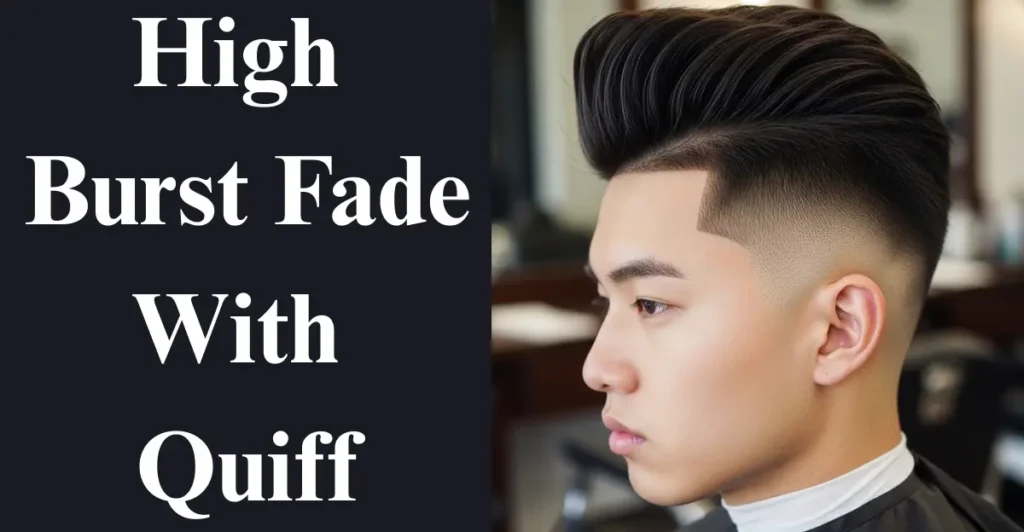 High Burst Fade With Quiff