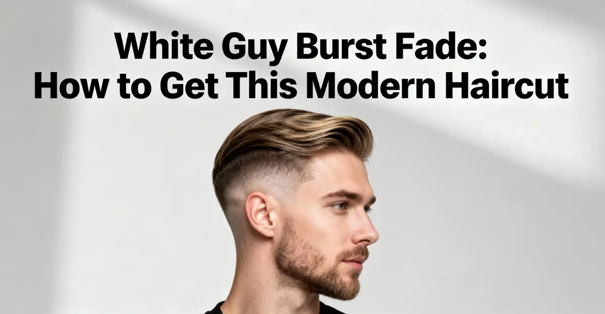 White Guy Burst Fade: How to Get This Modern Haircut