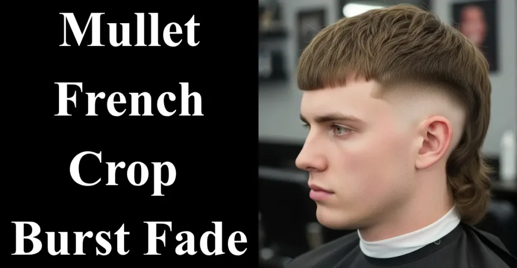 Mullet French Crop Burst Fade