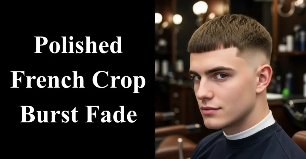 Polished French Crop Burst Fade