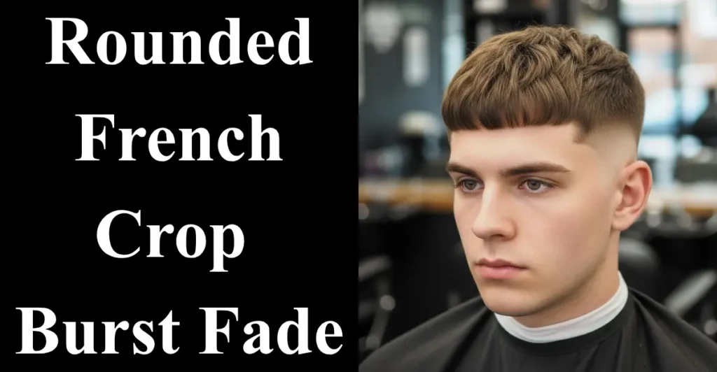 Rounded French Crop Burst Fade