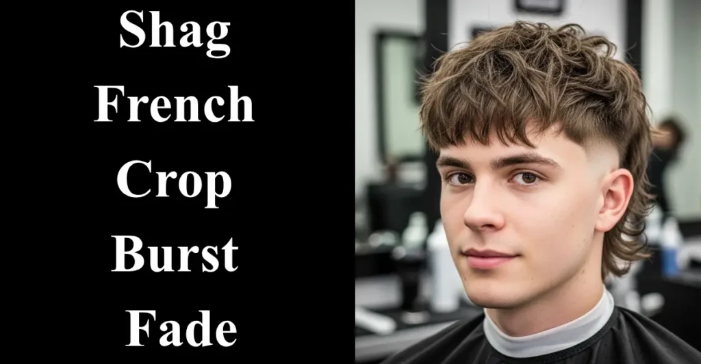 Shag French Crop Burst Fade