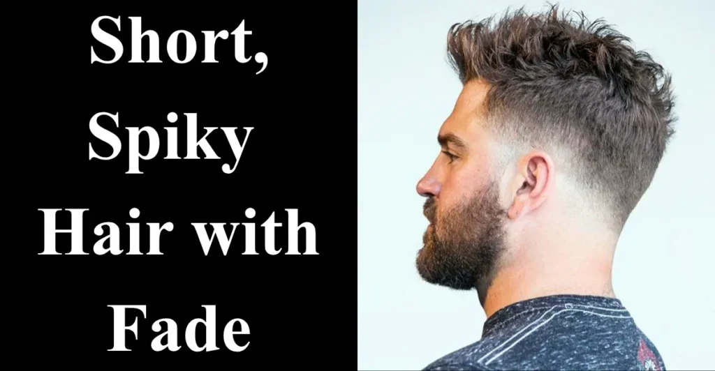 Short, Spiky Hair with Fade