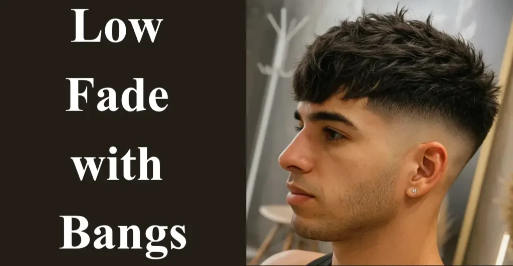 12.Low Fade with Bangs