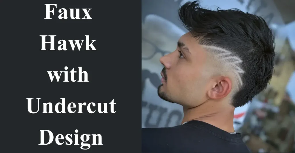 13.Faux Hawk with Undercut Design