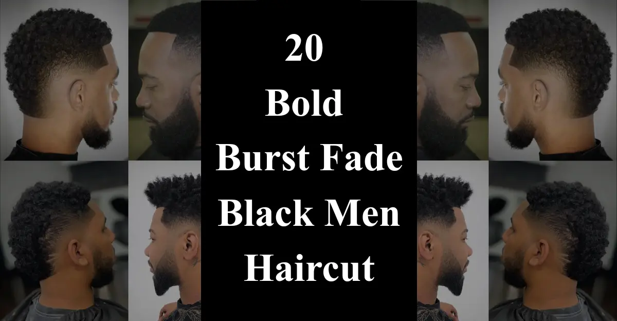 20 Bold Burst Fade Black Men Haircut