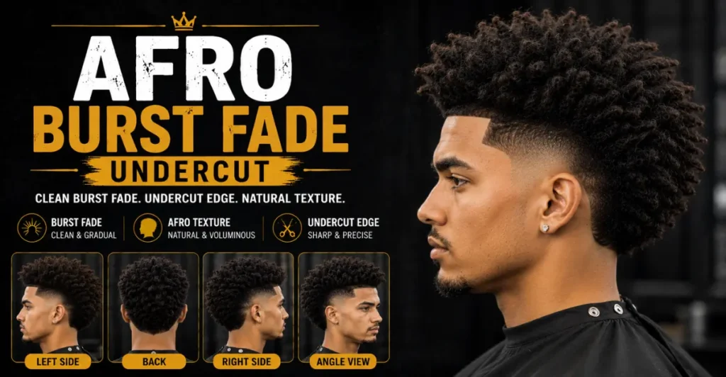 Afro Burst Fade Undercut