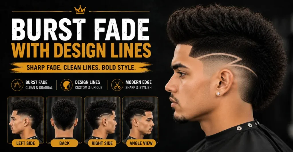 Burst Fade With Design Lines